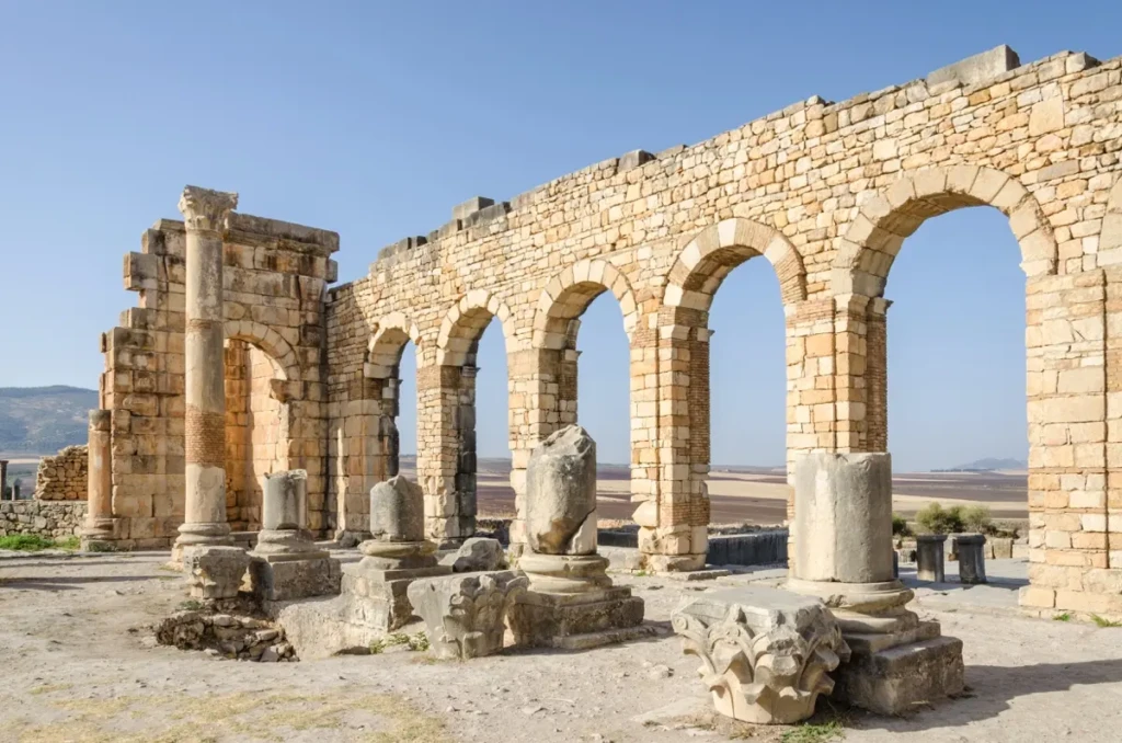 ruines de volubilis au maroc