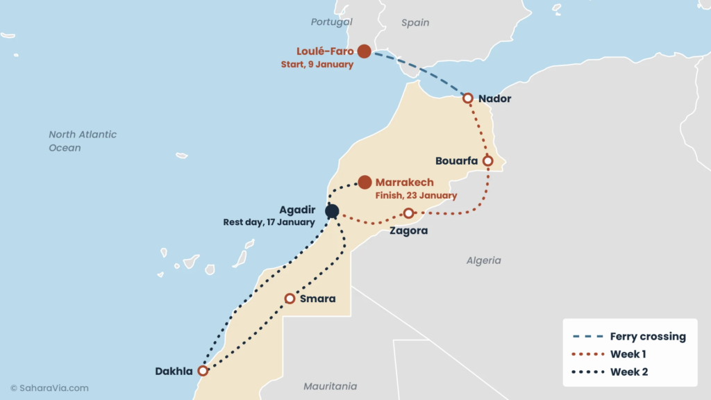 dakar 2027 route map
