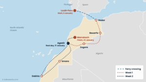 dakar 2027 route map